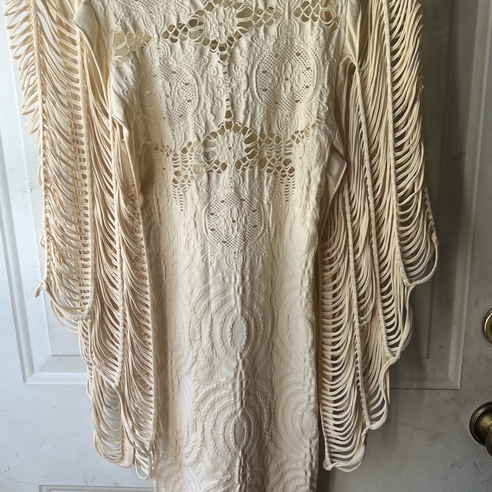Poof! Ivory Lace Top